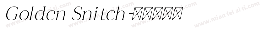 Golden Snitch字体转换